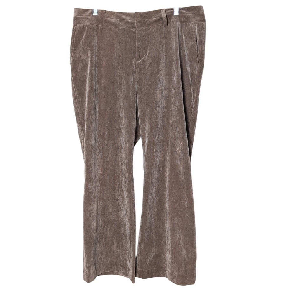Coldwater Creek Brown Stretch Corduroy Pants Size 16P